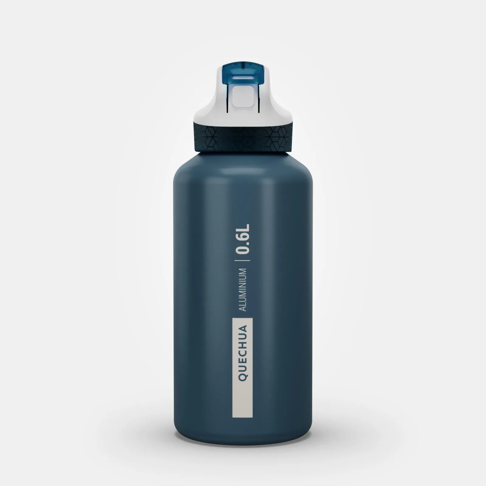 WATER BOTTLE W/SIPPER ALUMINIUM GREY 0.6L